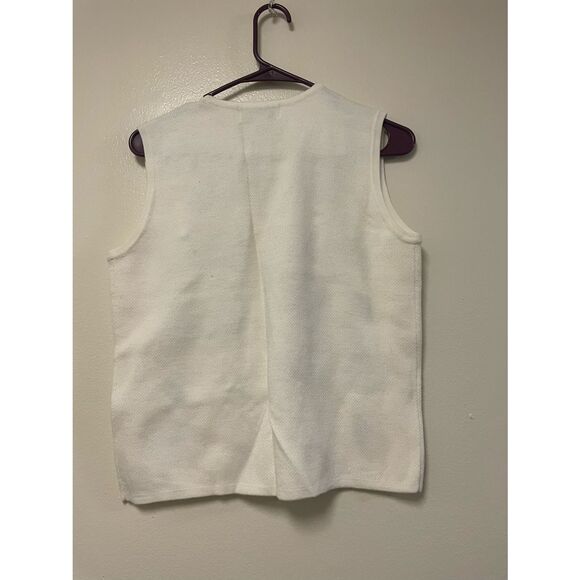 Croft & Barrow Petite Size M Fall Leaves Sweater Vest - Picture 2 of 4